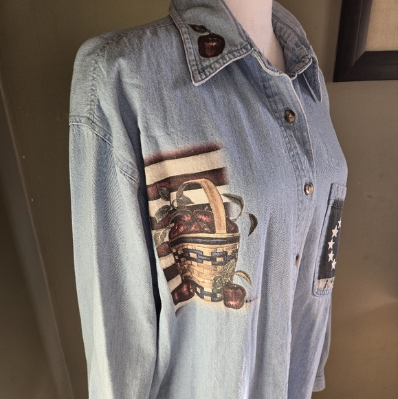 Vintage Las Olas size XL Denim - Picture 2 of 5